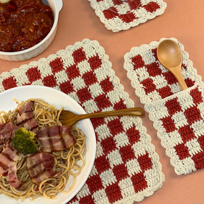 Checkered Dining Set