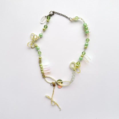 Twisty Green Necklace