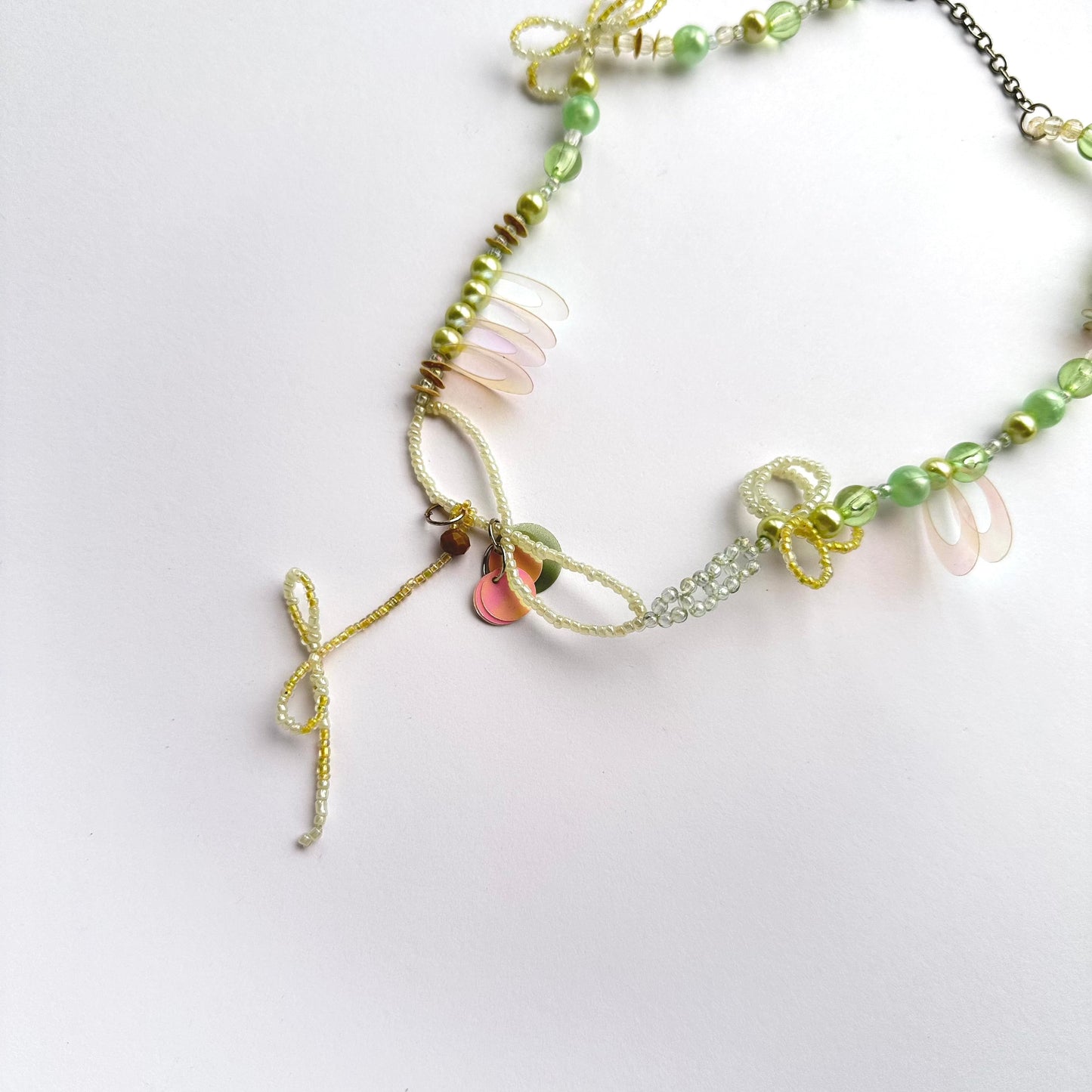 Twisty Green Necklace