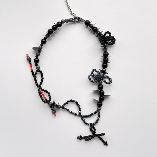 Twisty Black Necklace