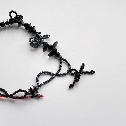 Twisty Black Necklace