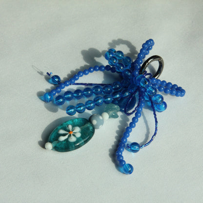 Glassbeads Ribbon Bag Charm