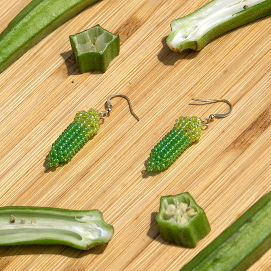 Okra Gem Earrings