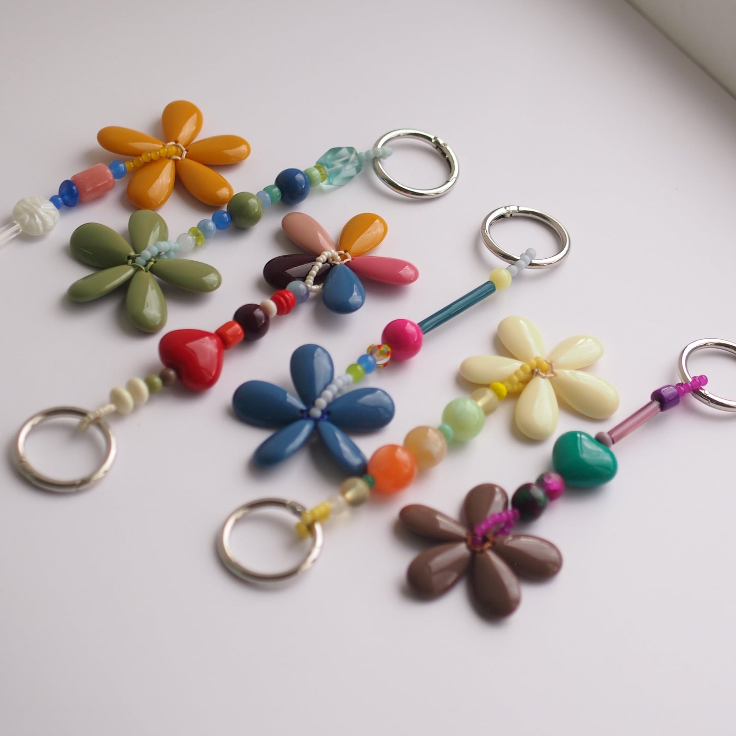 Flower Power Bag Charm