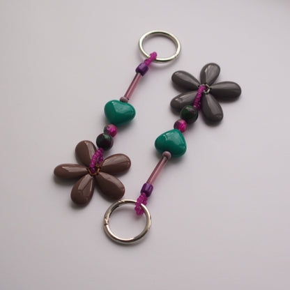 Flower Power Bag Charm