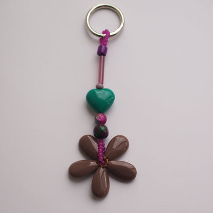 Flower Power Bag Charm