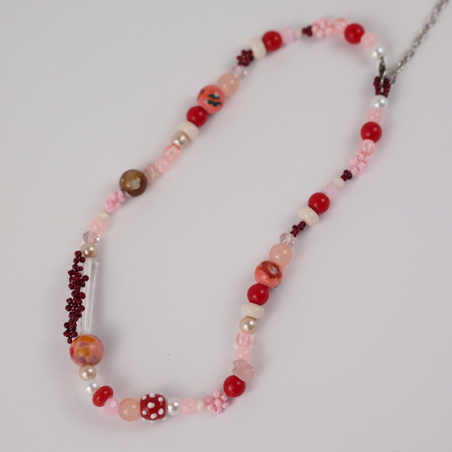 Pink & Red Vals Necklace