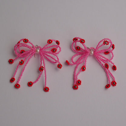 Ribbon Bouquet Earrings