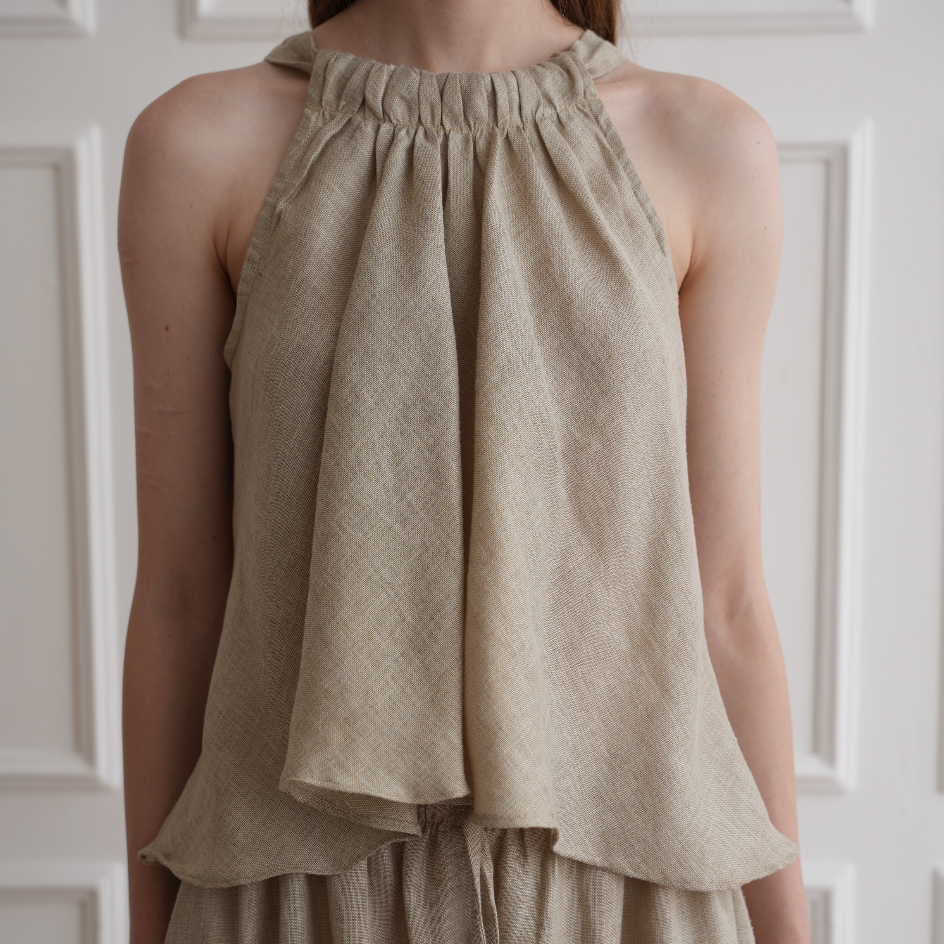 Lucy Tank Top - Beige