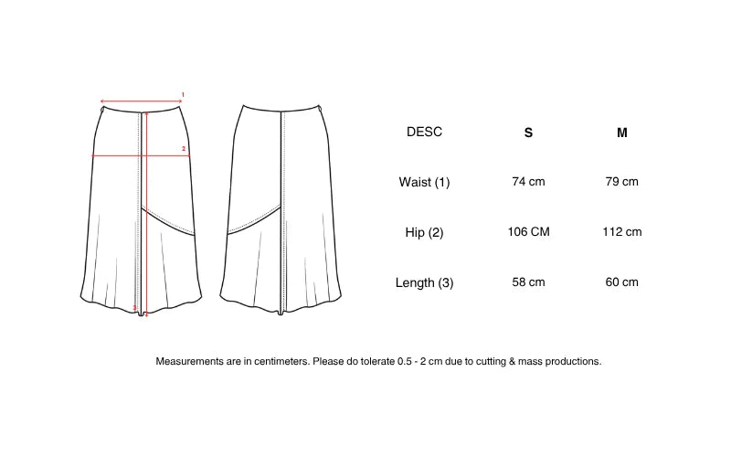 Paneled Suede Skirt