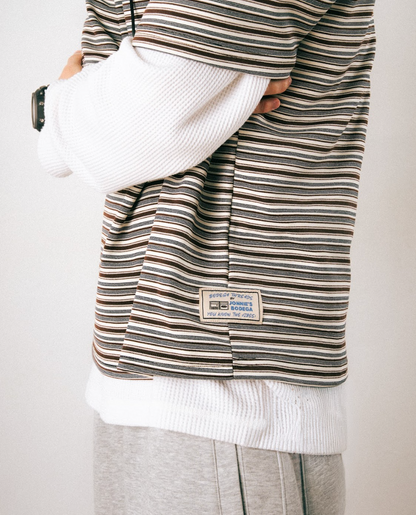 Bodega Striped Tee - Tiramisu