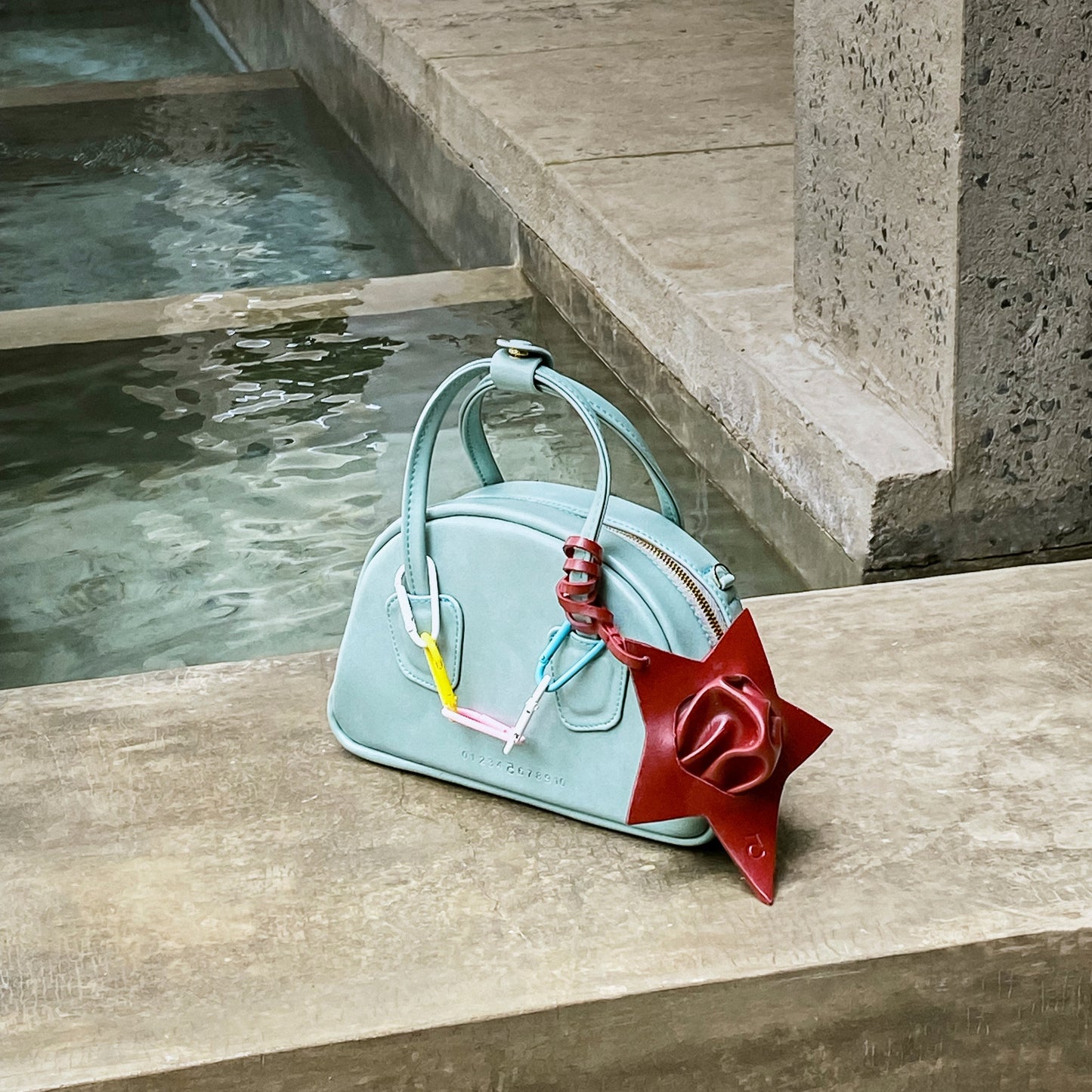 Bag Charm - Zigzag Star - Small