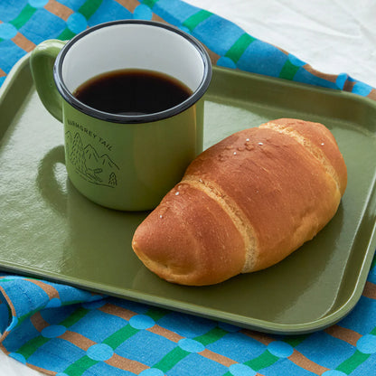 Dot Check Kitchen Cloth - Blue on Blue