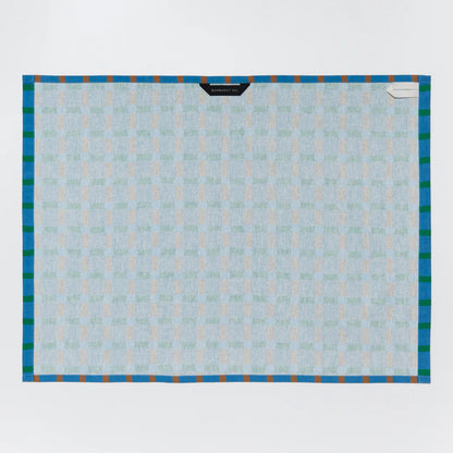 Dot Check Kitchen Cloth - Blue on Blue