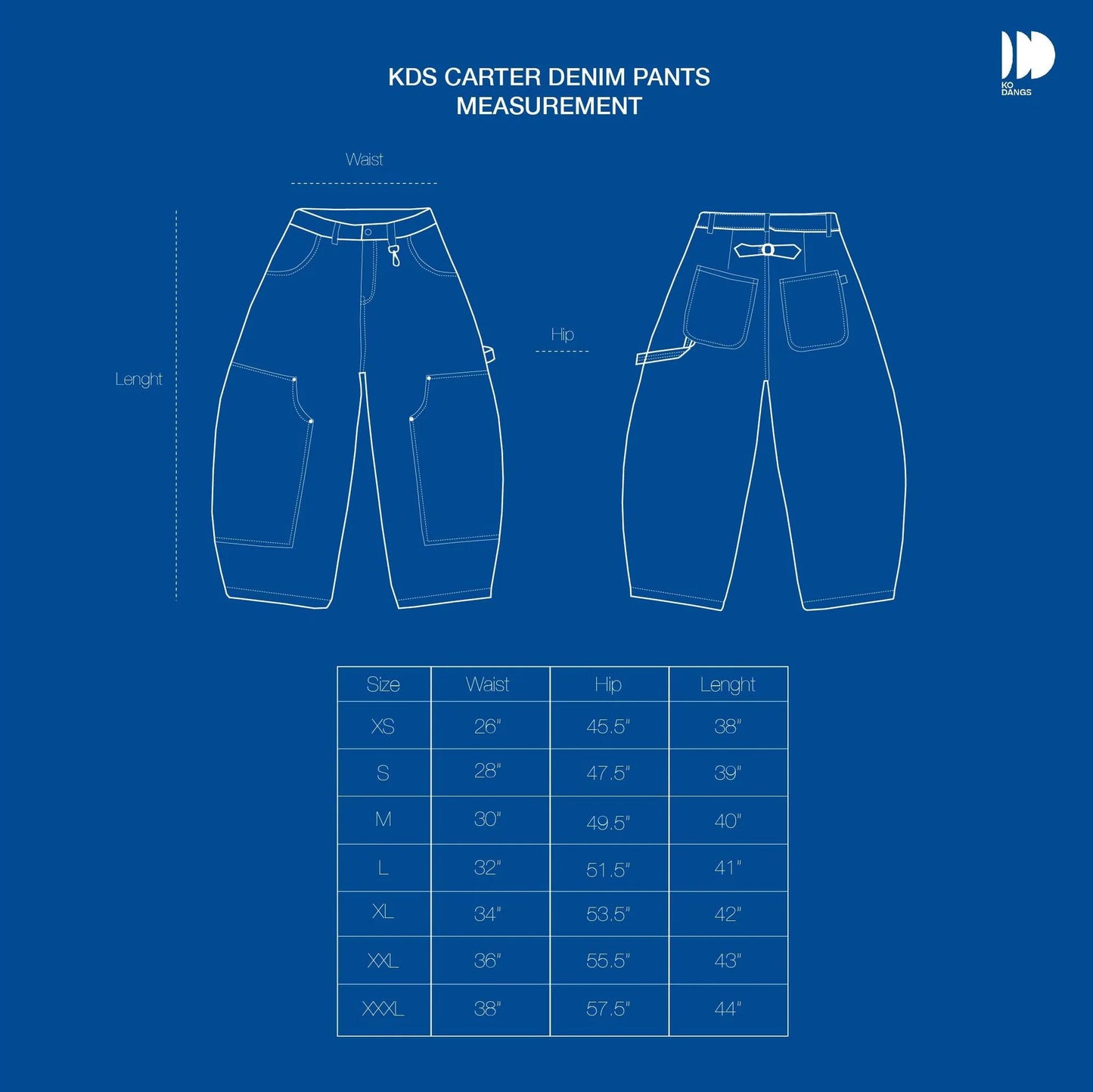 Carter Denim Pants - Black
