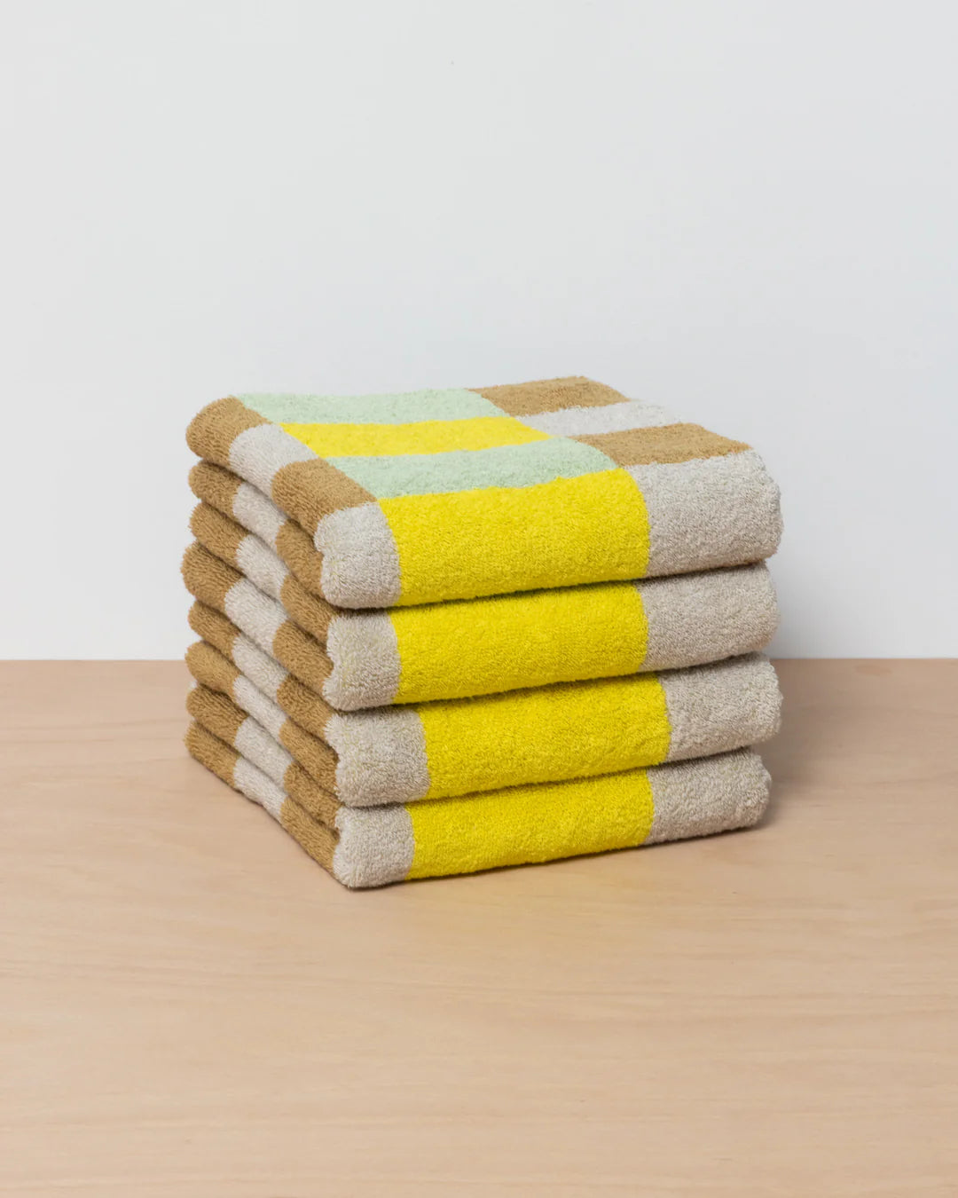 Check Towel - Sand Yellow