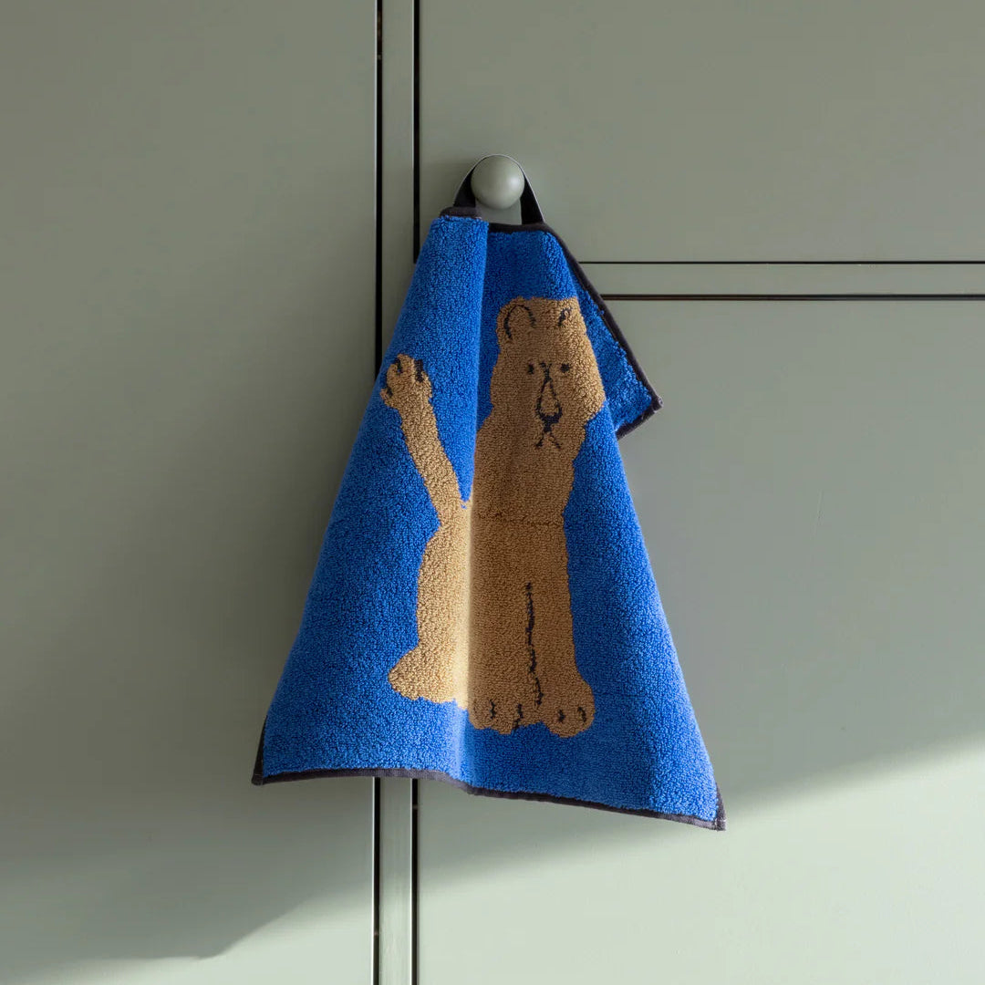 Lioness Hand Towel - Blue