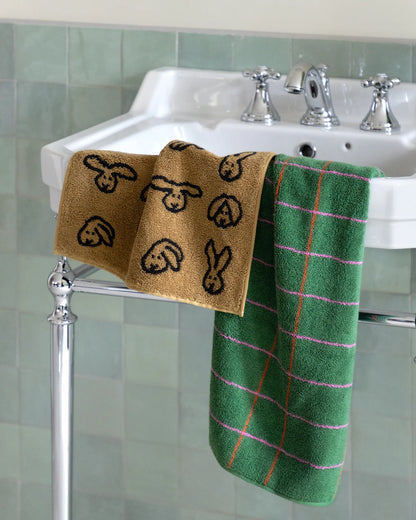 Bunny Bunny Hand Towel - Brown