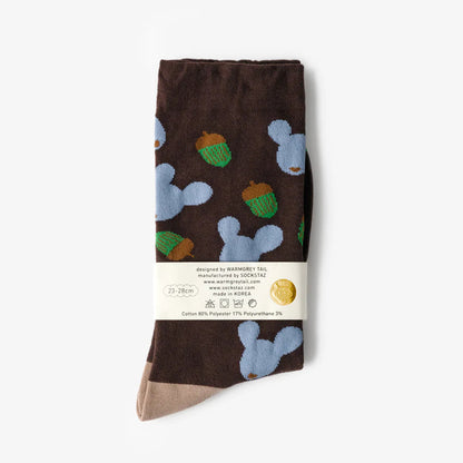 Dotori Life Socks - Brown
