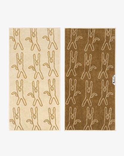 Monkey Face Towel - Ivory