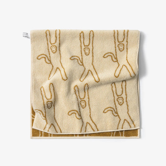 Monkey Face Towel - Ivory
