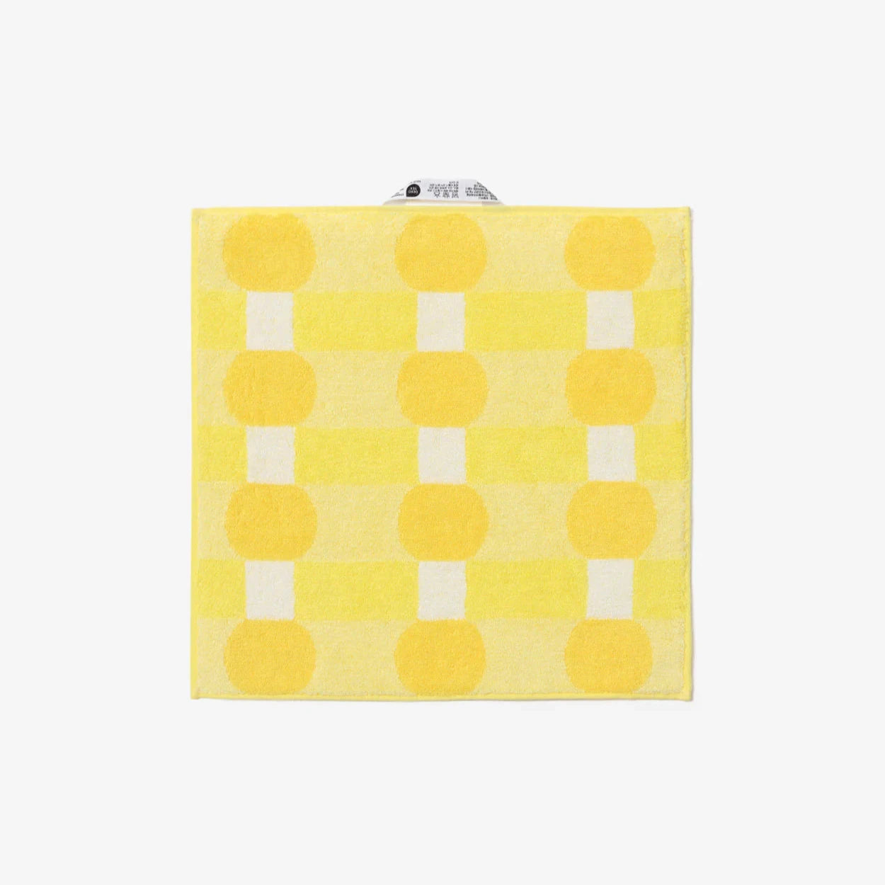 Dot Check Hand Towel - Yellow on Yellow