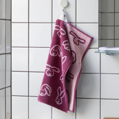 Bunny Bunny Hand Towel - Cherry