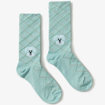 Hair Cut Socks - Mint