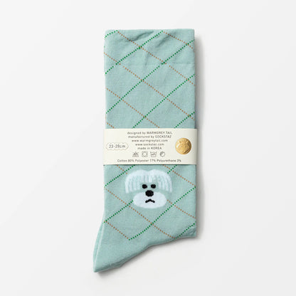 Hair Cut Socks - Mint