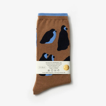 Penguin Socks - Brown
